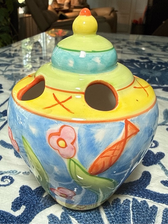 Neiman Marcus Other - Pamela Ferrari Neiman Marcus Toothbrush Holder Porcelain Whimsical Ocean Fish